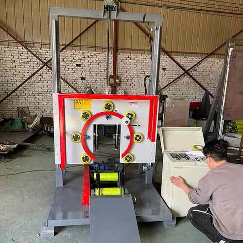 立式缠绕膜打包机软管钢丝绕膜机薄膜环形缠绕机轮胎包装机