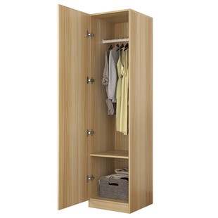 简约单人单门衣柜阳台柜多功能小户型宿舍双门衣橱大小储物柜定制