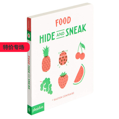 【预售】Food Hide and Sneak 食物捉迷藏 英文原版儿童艺术启蒙 3-6岁