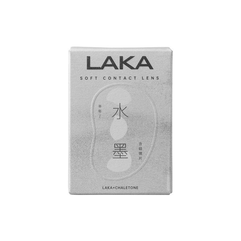 Laka美瞳半年抛自然百搭小直径学生党含硅隐形眼镜混血美瞳灰色