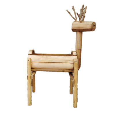 实木小鹿幼儿园装饰道具