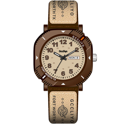 学生考试专用手表日历指针式