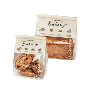 吐司面包包装袋烘焙贝果饼干袋子自封食品打包450g克欧包牛皮纸袋