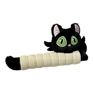 可爱绿眼猫咪门把手套防静电拉手保护套玩偶装饰家用防碰撞门把套