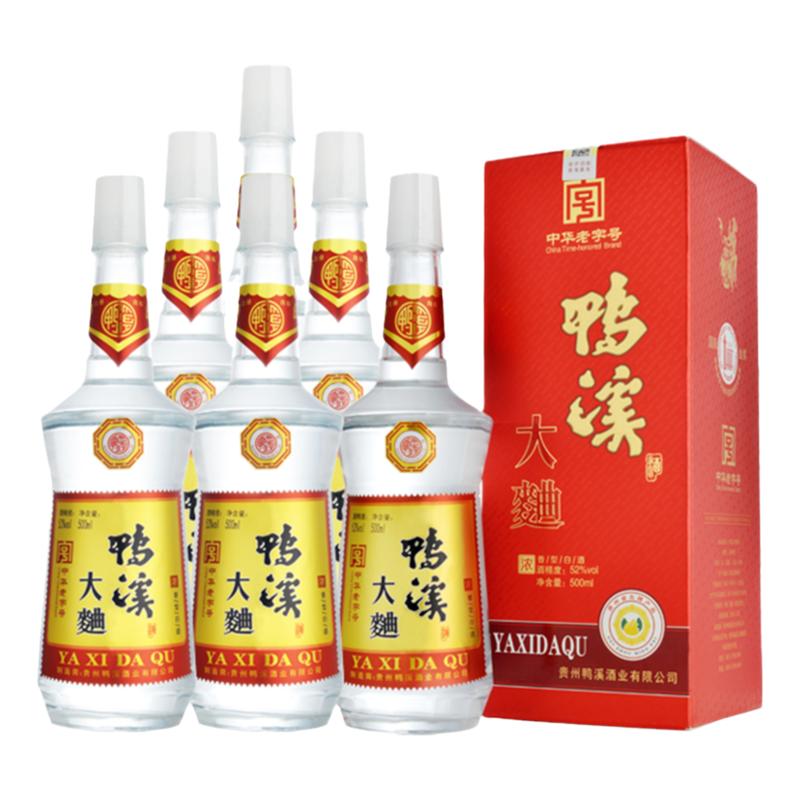贵州酒鸭溪窖酒鸭溪大曲42度浓香型白酒口粮食酒整箱6瓶500ml官方