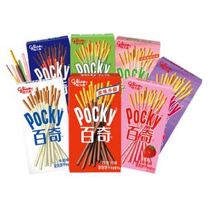 百奇巧克力味长条装饰粉色饼干