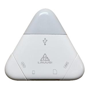 LRUUSI适用苹果手机读卡器万能佳能相机SD/TF卡 ipad华为Mac电脑