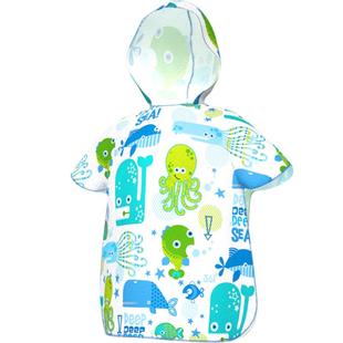 361度儿童速干浴巾斗篷带帽女童男童吸水浴巾毛巾沙滩巾游泳浴袍