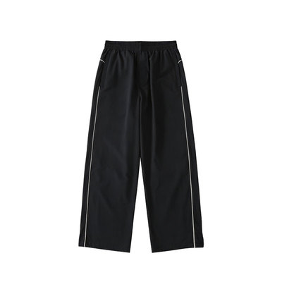 BOHRHOO26SS「五项卓越防护集一体」撞色辑边极简直筒休闲裤男春