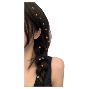 夏季可爱小花编发链发绳发饰编发神器2024年新款头饰发夹侧边夹子