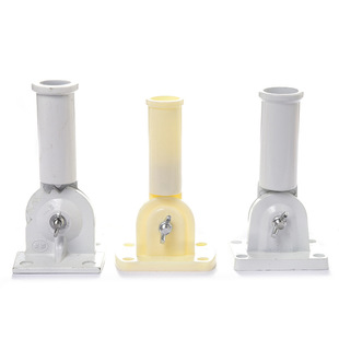 旗杆底座路灯杆旗座墙体斜插固定墙壁国庆180度调节铝合金旗帜架