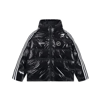 ATRY亮面拼接织带羽绒服 国潮新款连帽宽松保暖休闲时尚感外套男