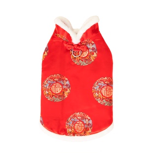 狗狗衣服猫咪秋冬唐装小狗泰迪比熊雪纳瑞冬季保暖2026新款喜庆装