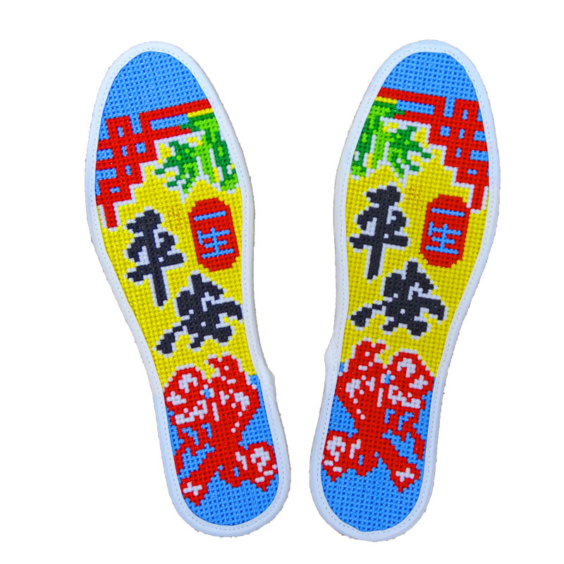 全满绣成品纯棉吸汗除臭透气