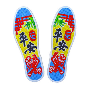 全满绣成品纯棉吸汗除臭透气