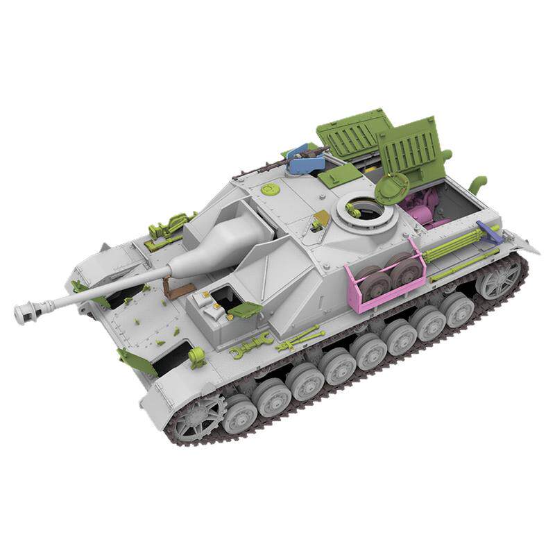 麦田4号突击炮1/35坦克模型