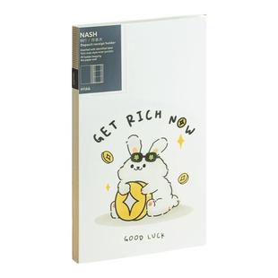 卡通定期存单收纳本专用夹存折支票存款单2025年新款家用票据纸质银行卡票夹卡包收集册多功能一体包2024