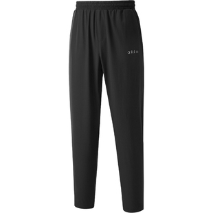 Adidas/阿迪达斯官方正品简约纯色中腰男黑色休闲休闲裤KQ5308