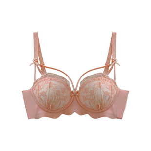 微醺黛粉~小胸聚拢无钢圈内衣女士胸罩纯欲文胸2026新款爆款性感