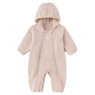 【清仓】babylove婴幼儿连体衣秋冬奥粒绒哈衣宝宝百搭保暖外出服