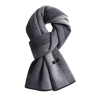 七匹狼山羊绒围巾男士保暖围脖