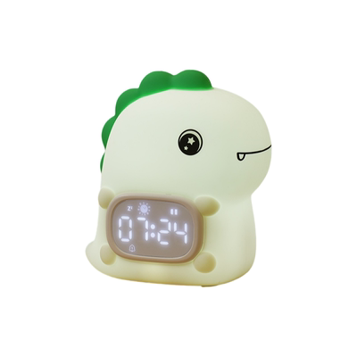 恐龙硅胶多功能闹钟夜灯起床神器