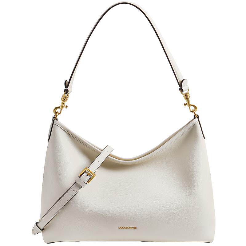 百丽包包女25新款商场同款牛皮半月HOBO托特腋下饺子包送妈妈7199