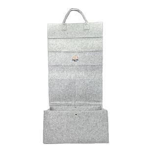 Zayn咱吖丨逗猫棒收纳挂袋 大容量毛毡墙挂式整理多层布袋贴门后