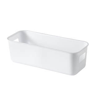 抽屉收纳盒长方塑料盒子厨房桌上化妆品零食杂物袜子长条整理盒