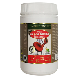 澳洲进口wealthy health富康平衡片辅助胰岛糖尿灵60粒铬复合配方