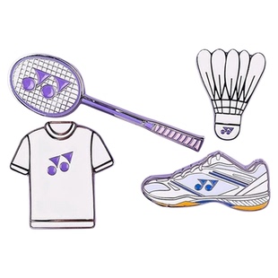 yonex尤尼克斯羽毛球拍别针衣服yy徽章胸针球包装饰挂件AC013095