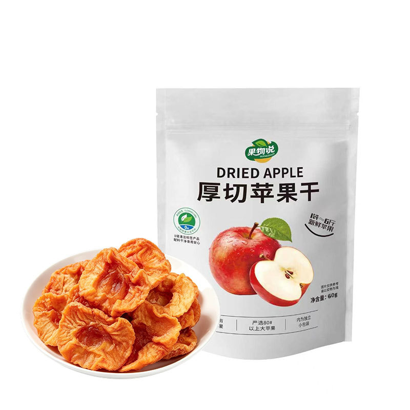 果物说厚切苹果干三蒸三烤