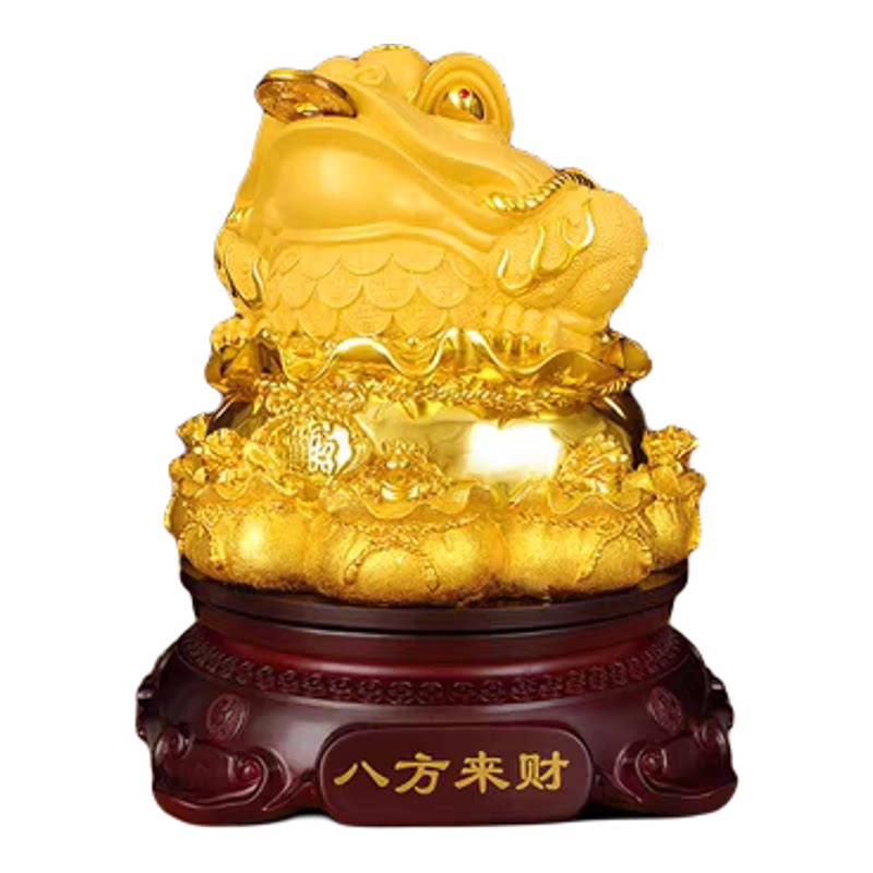 八方来财金蟾摆件招财风水装饰