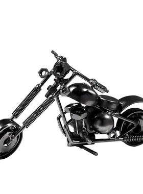 摆设复古风摩托车书桌面小摆件