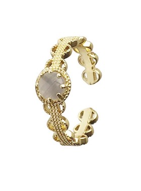 猫眼石戒指轻奢超仙小众设计女