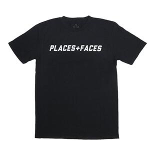 210克现货PLACES+FACES 3M反光夜店短袖T恤 蹦迪纯棉半袖男女同款