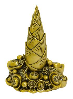 黄铜步步高升节节高升高考金钱竹笋旺事业书桌摆件黄铜