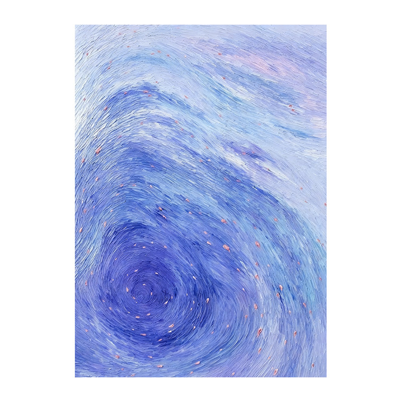 梵高油画星空窗户玻璃贴膜不留痕