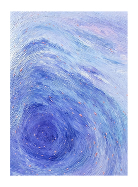 梵高油画星空窗户玻璃贴膜不留痕