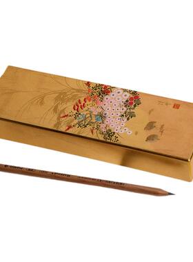 日本山中漆器笔盒文具盒日式高级