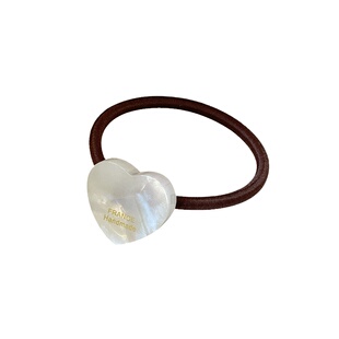 韩国进口France金标果冻色法式皮筋女精致爱心发圈扎头发发绳头绳