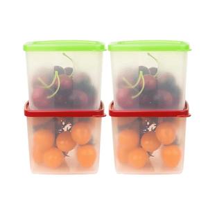特百惠保鲜盒密封冷藏方盒食品级便当冰箱专用水果密封盒800ml