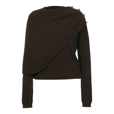 Palavas 2025秋季新款布洛涅骑士针织上衣女时尚休闲长袖针织衫