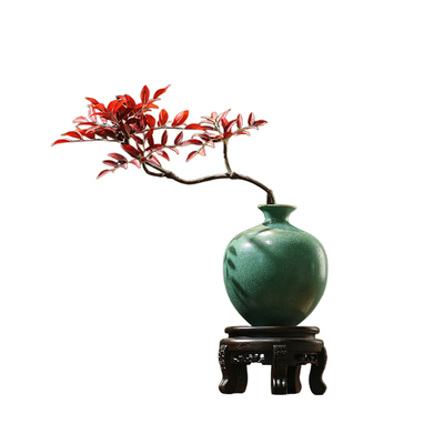 禅意陶瓷花瓶宋式美学高级感插花