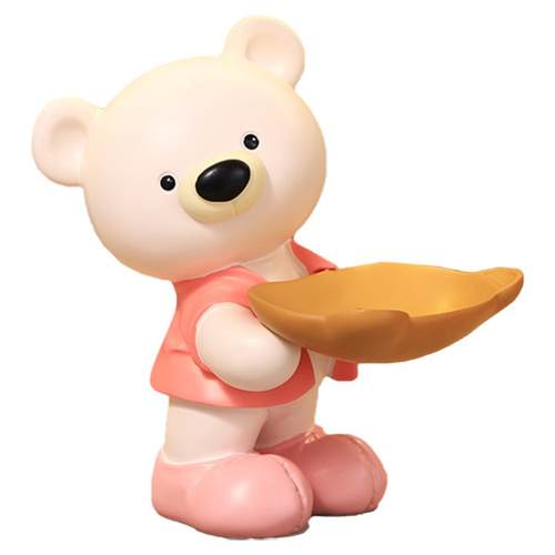 小熊玄关入户门钥匙收纳摆件置物架客厅电视餐边柜家居装饰品摆件