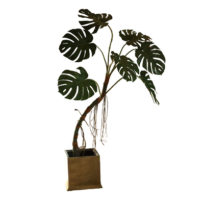 仿真绿植龟背竹龙鳞春羽植物摆件