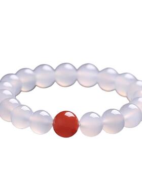 白玛瑙玛瑙时尚百搭女