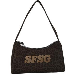 小酒窝同款SFSG x LOOKNOW腋下包系列豹纹复古腋下包2025冬季新品