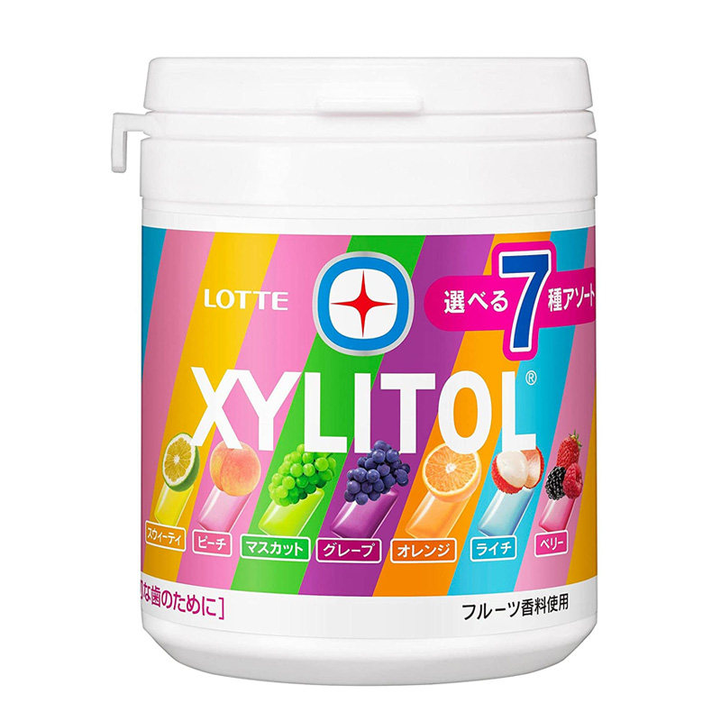 现货 IQ日本直邮乐天LOTTE XYLITOL木糖醇护齿清新薄荷口香糖143g