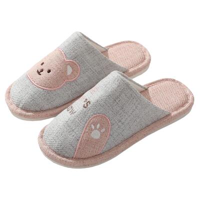 春季居家用薄款包头布艺透气拖鞋